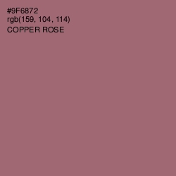 #9F6872 - Copper Rose Color Image